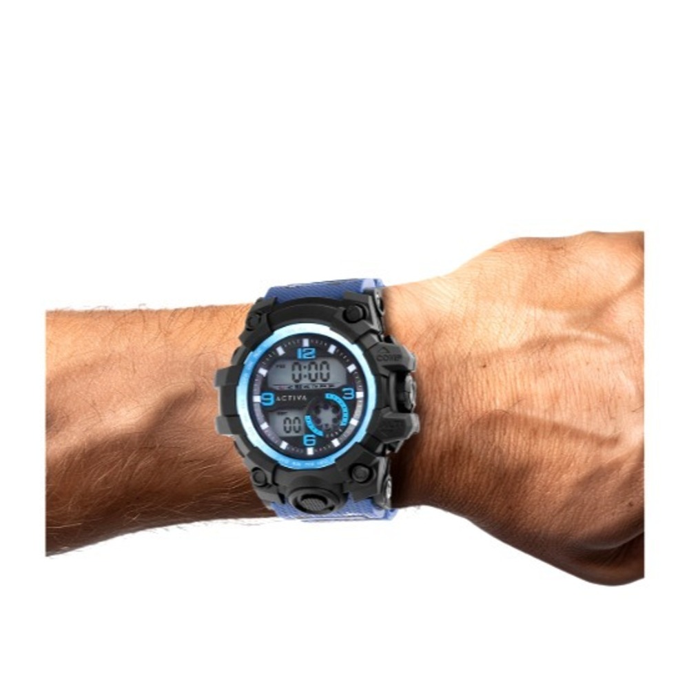 Activa Invicta Blue Camo Digital Sport Watch 54mm Men - Picture 6 of 17